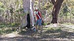 19-Heidi fires up the hand winch after Laurie gets bogged in Kangaroo Valley!